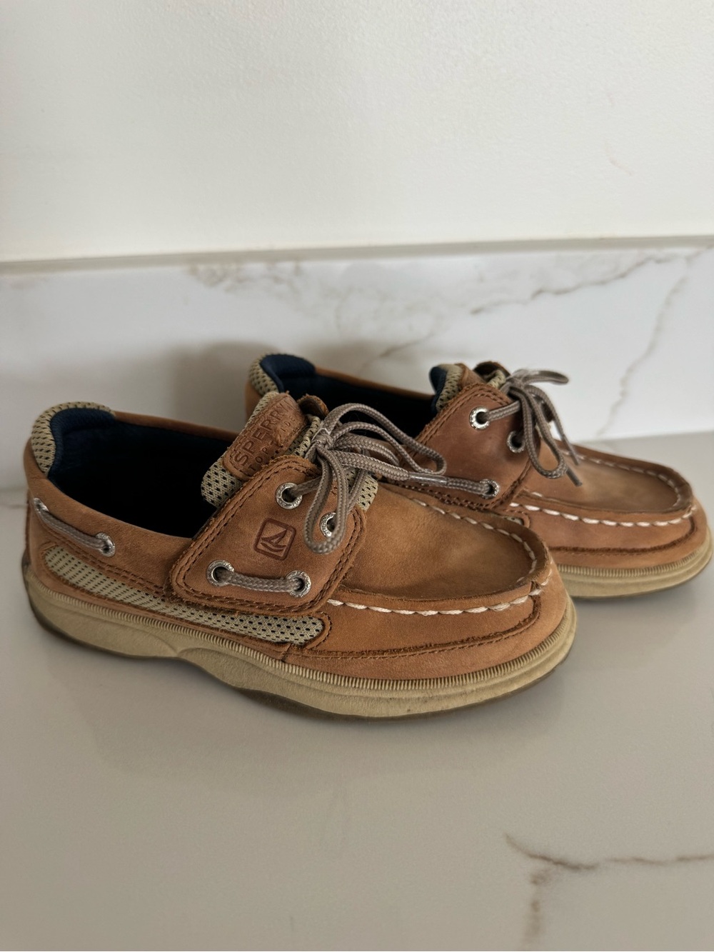 Sperry Kids Brown Leather Boat Shoes